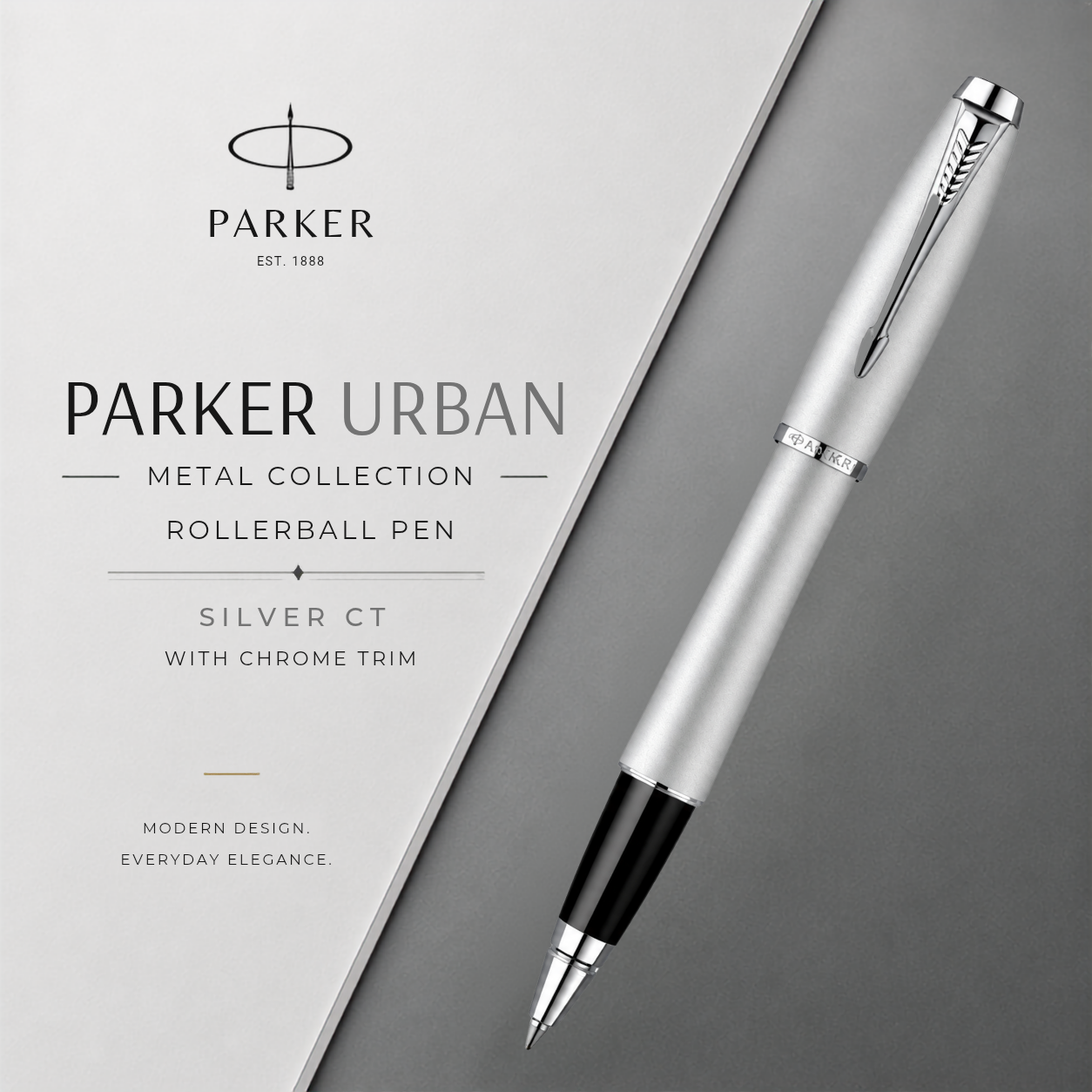 Parker Urban Metal Fashion Silver CT Rollerball Pen