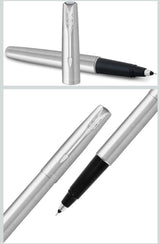 Parker Frontier Stainless Steel Roller Ball Pen (Blue)