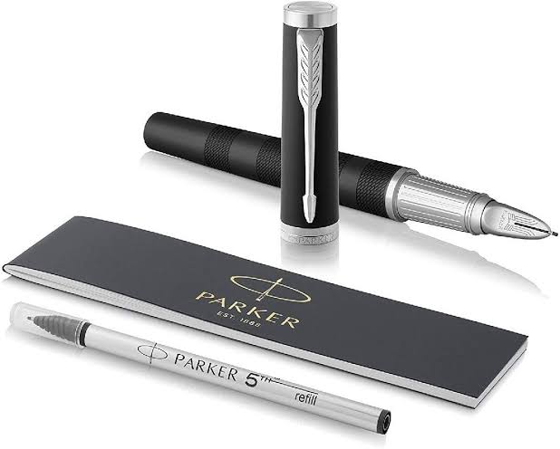 Parker Ingenuity Large 5th Technology Rollerball Pen | Black Lacquer CT, Fine