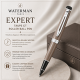 Waterman Expert Taupe CT Rollerball Pen – Premium Writing Instrument