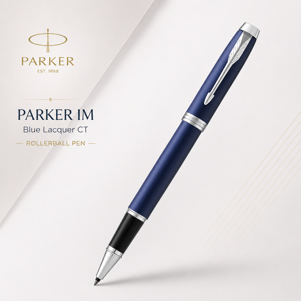 Parker IM Rollerball Pen – Blue Lacquer CT