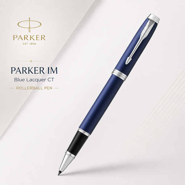 Parker IM Rollerball Pen – Blue Lacquer CT