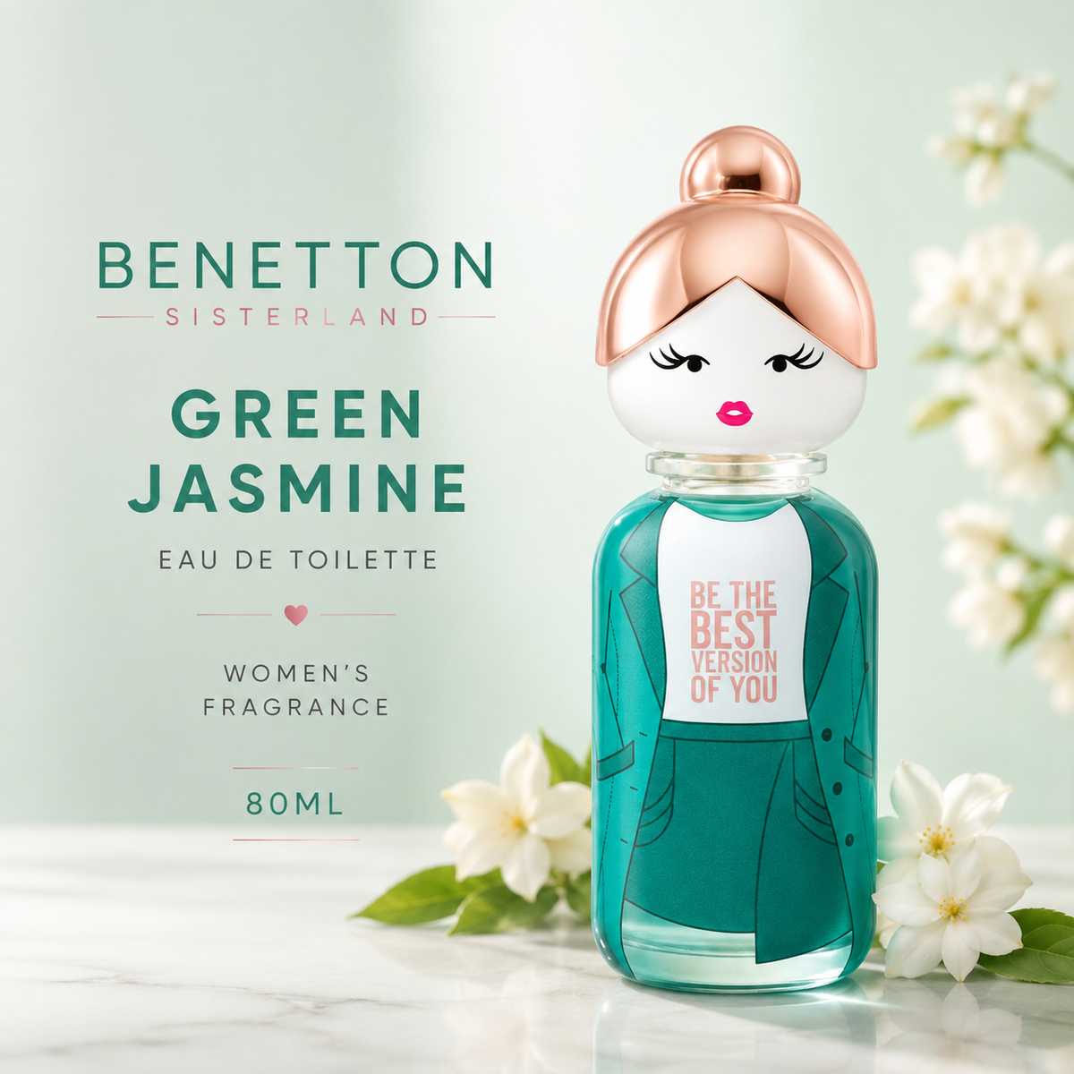 Benetton Sisterland Green Jasmine EDT 80ml – Women's Fragrance