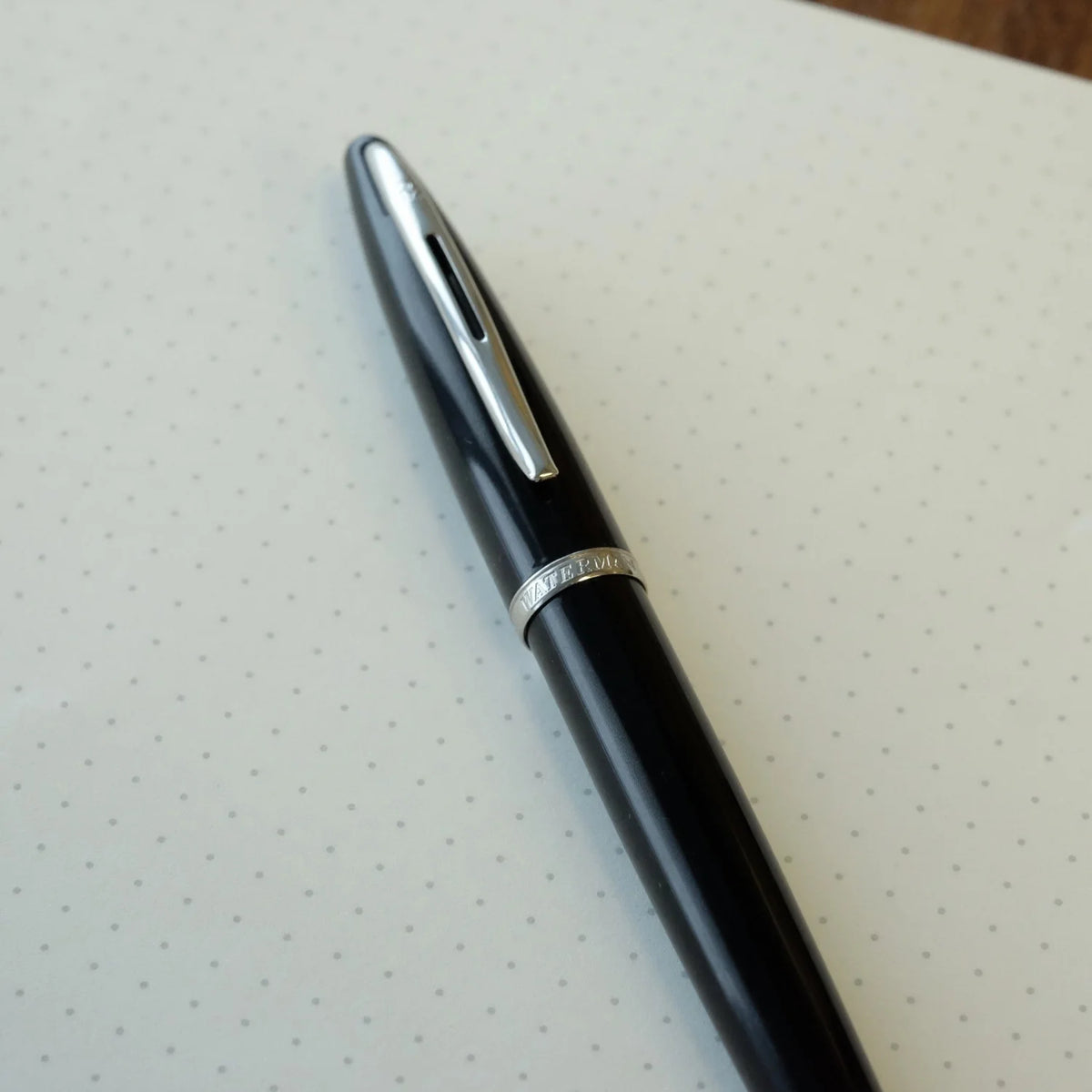 Waterman Carène Ballpoint Pen – Charcoal Grey with Stainless Steel Trim