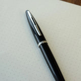 Waterman Carène Ballpoint Pen – Charcoal Grey with Stainless Steel Trim