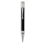 Parker Duofold Classic Black Ballpoint Pen – Palladium Trim