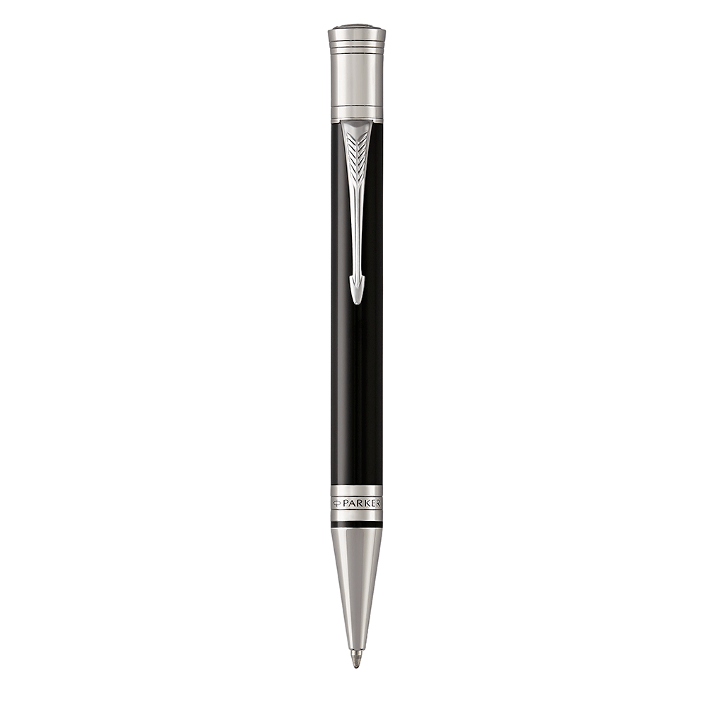 Parker Duofold Classic Black Ballpoint Pen – Palladium Trim