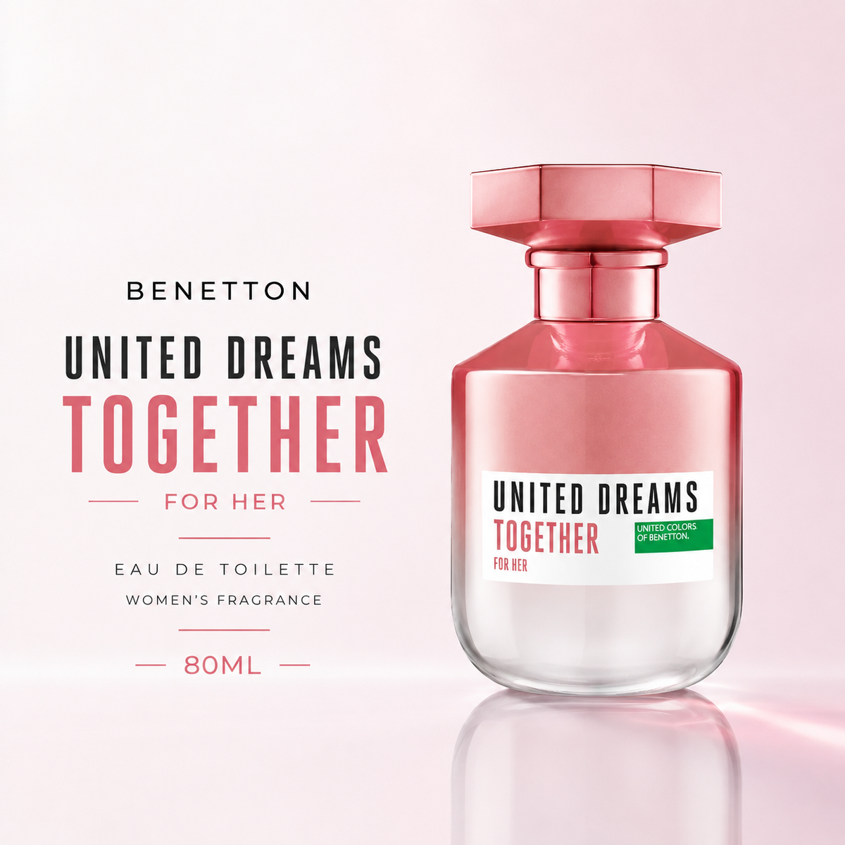 Benetton Together for Her EDT 80ml – Women's Fragrance