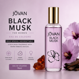 Jovan Black Musk for Women Eau de Cologne 96ml | Bold Dark Musk with Amber & Woods