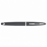 Waterman Carène Fountain Pen – Charcoal Grey with Stainless Steel Trim (18K Gold Nib)