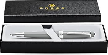 Cross Bailey Light Ballpoint Pen – Polished Gray Resin & Chrome Trim