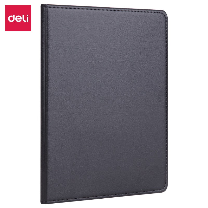 Deli E7901 Hard Leather Cover 25K Notebook – 80 Sheets