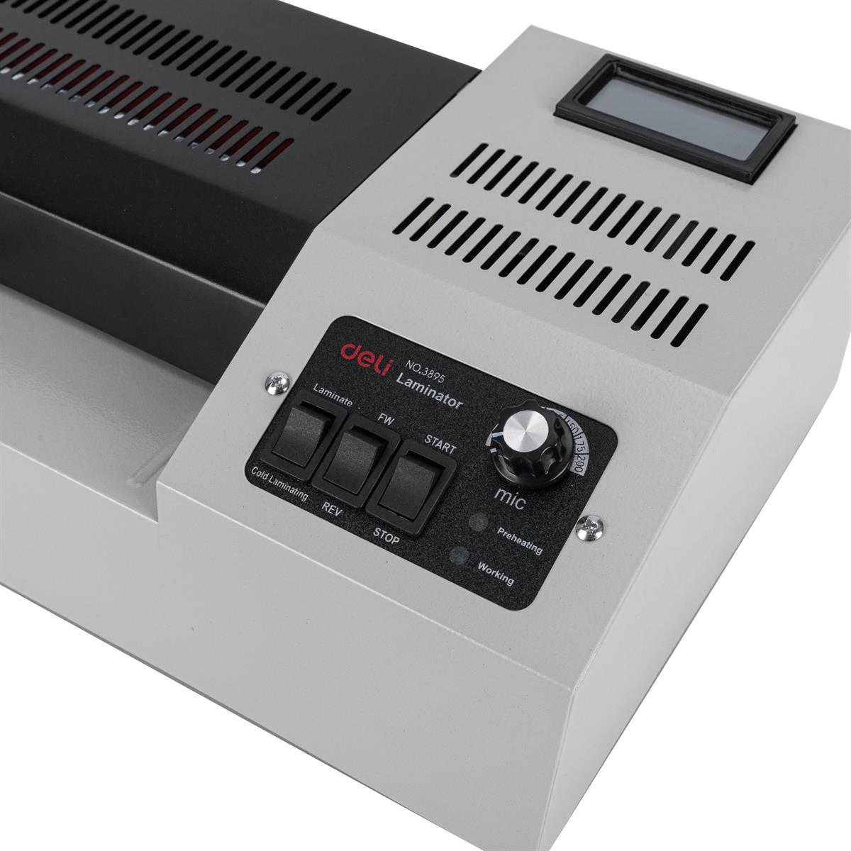 Deli E3895 A3 Hot & Cold Laminator – Steel Body | 50–200 Micron | 600mm/min