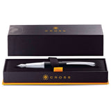 Cross ATX Basalt Black Fountain Pen – Chrome-Plated Trim & Stainless Steel Nib | 886-3