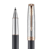 Parker Sonnet Grey Pink PGT 18K Strata Rollerball Pen