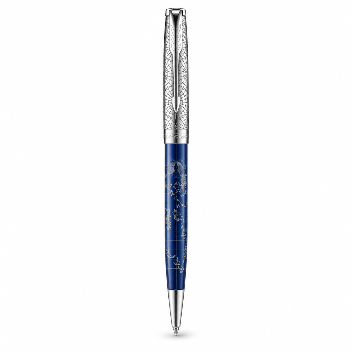 Parker Sonnet SE Atlas Ballpoint Pen – Blue Silver (Medium)