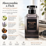 Abercrombie & Fitch Authentic Night Eau de Toilette – Men 100ml