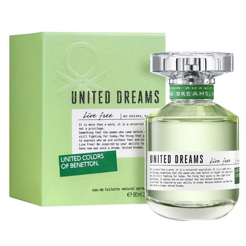 Benetton Live Free EDT 80ml – Fresh Men's Fragrance