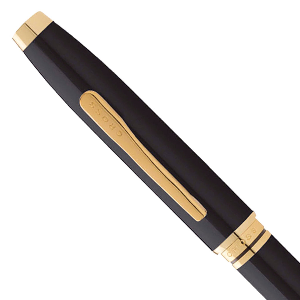 Cross Coventry Fountain Pen – Black Lacquer with Gold Trim, Fine Nib | AT0666-11