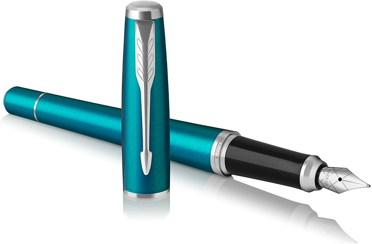 Parker Urban Core Fountain Pen – Vibrant Blue | Chrome Trim