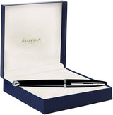 Waterman Carène Rollerball Pen – Black Sea with Stainless Steel Trim