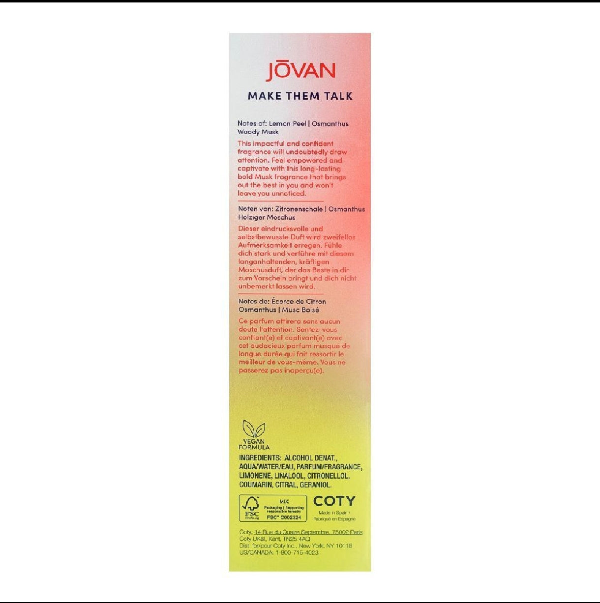 Jovan Make Them Talk Captivating Musk for Women Eau de Parfum – 100ml