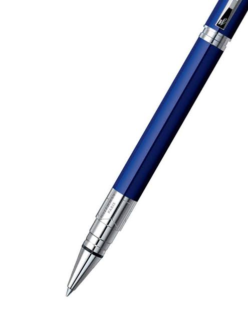 Waterman Perspective Rollerball Pen – Blue with Chrome Trim