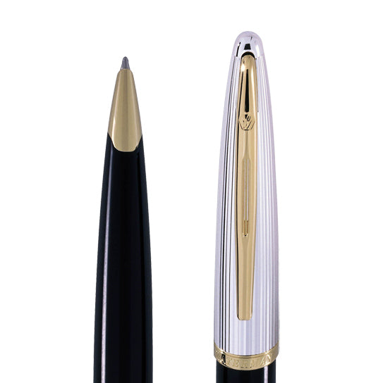 Waterman Carène Rollerball Pen – Black Deluxe with Gold Trim