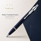 Parker IM Ballpoint Pen – Blue Lacquer CT