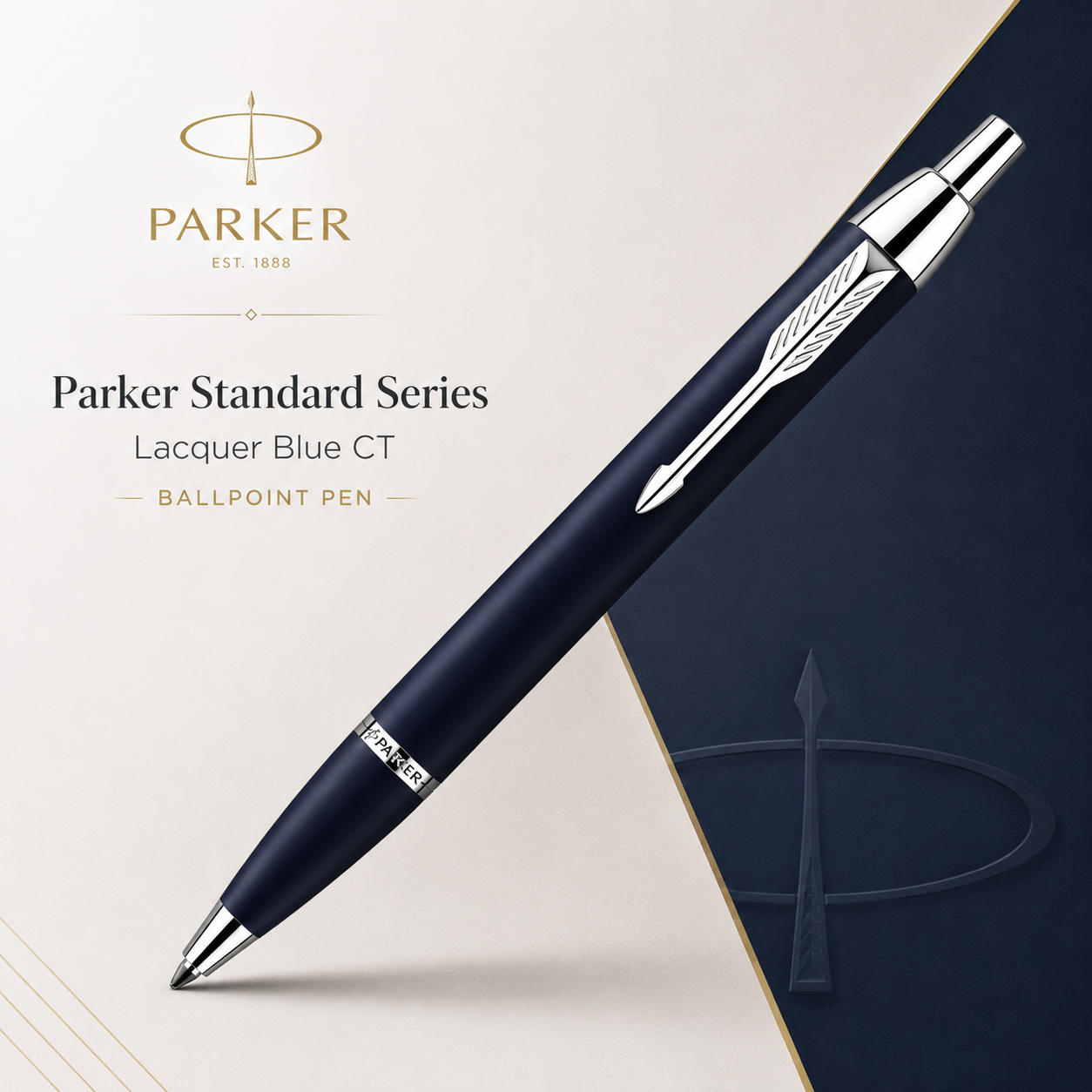 Parker IM Ballpoint Pen – Blue Lacquer CT