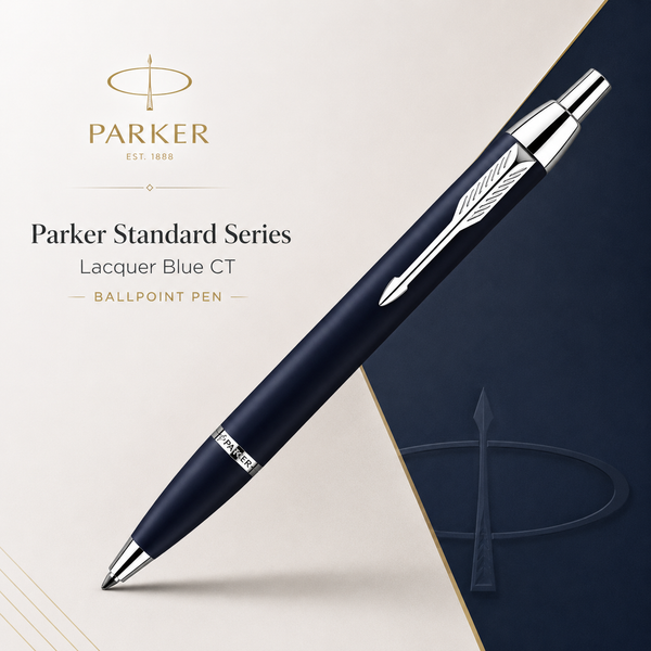 Parker IM Ballpoint Pen – Blue Lacquer CT