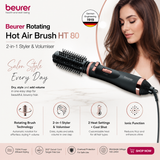 Beurer HT 80 rotating hot air brush, 2-in-1 styler and volumiser
