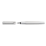 Pelikan Pura P40 Fountain Pen – Silver | Medium & Broad Nib