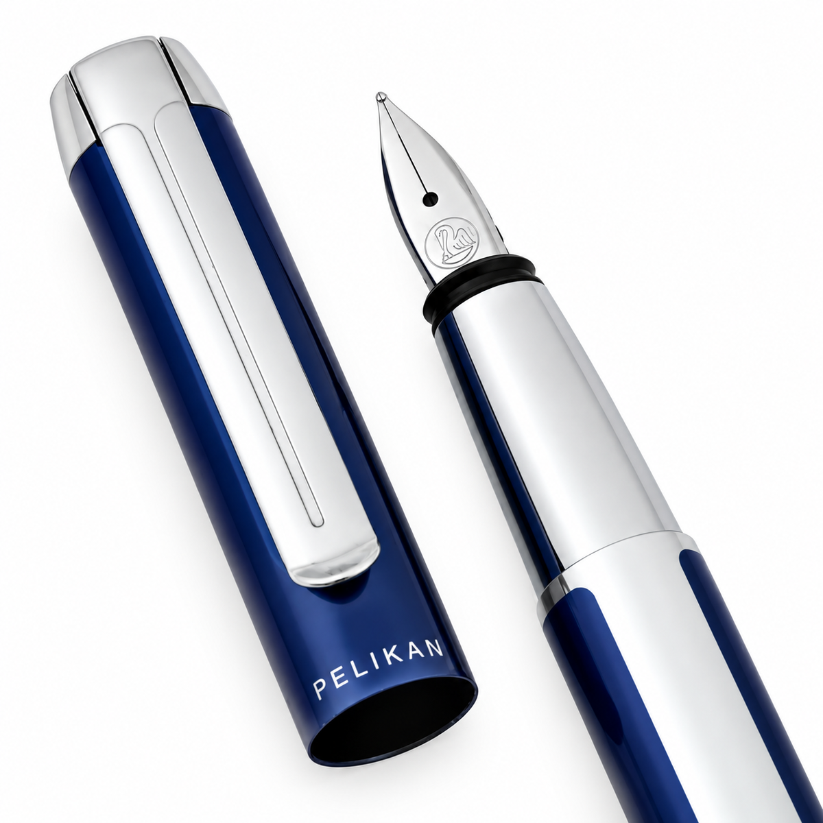 Pelikan Pura P40 Fountain Pen – Blue-Silver