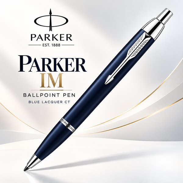 Parker IM Ballpoint Pen – Blue Lacquer CT