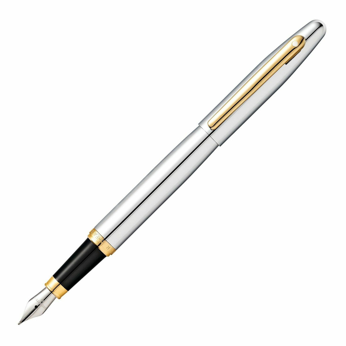 Sheaffer VFM Polished Chrome GT Fountain Pen – Medium Nib