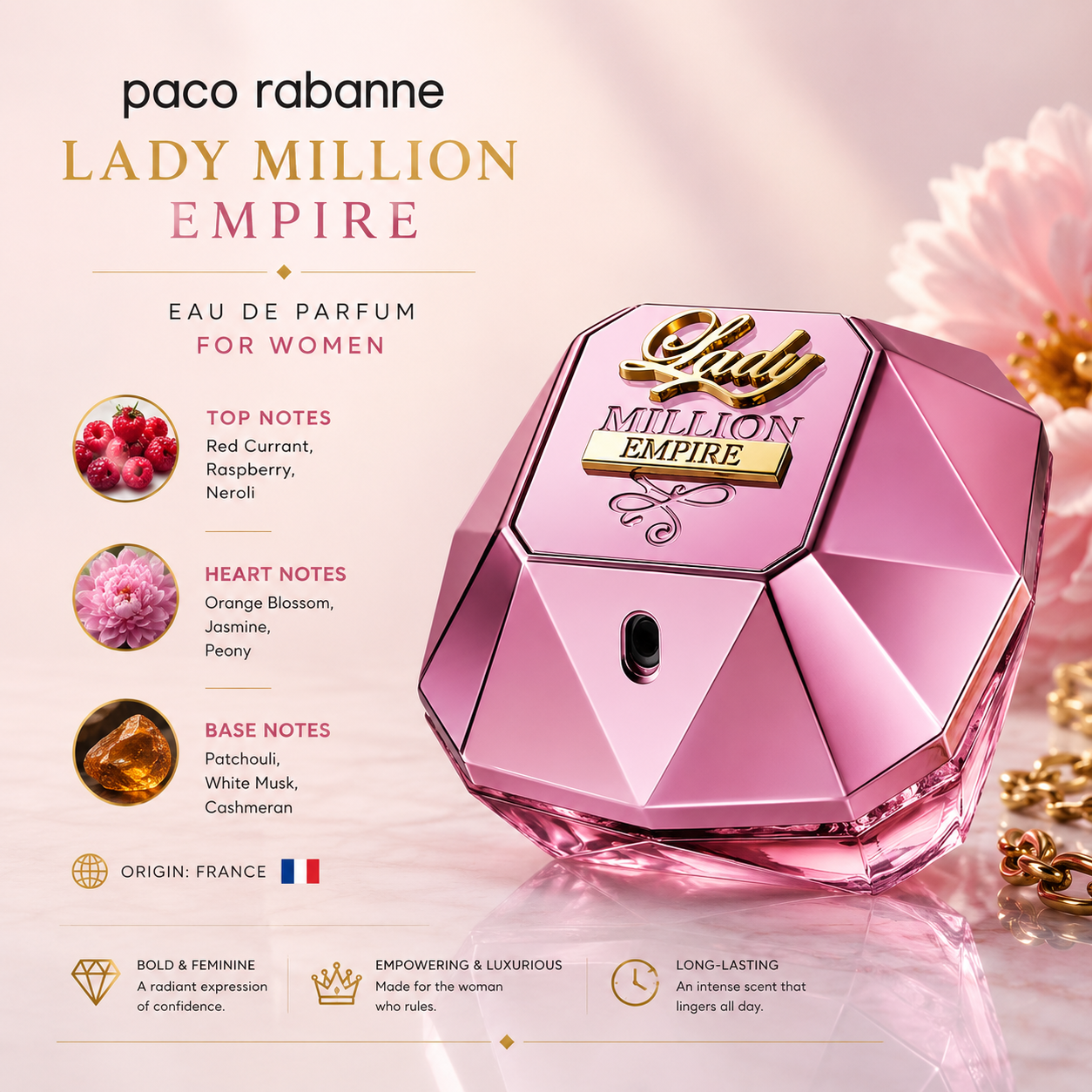 Paco Rabanne Lady Million Empire Eau de Parfum for Women – 80ml