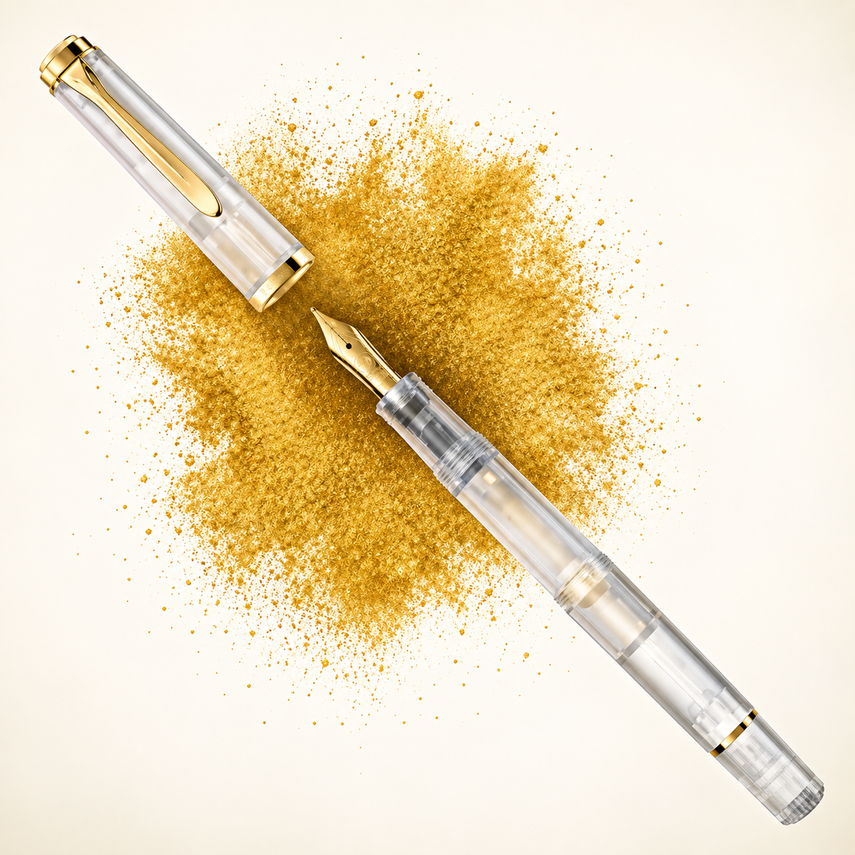 Pelikan Classic M200 Fountain Pen | Golden Beryl | 24K Gold-Plated Nib