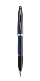 Waterman Carène Fountain Pen – Charcoal Grey with Stainless Steel Trim (18K Gold Nib)