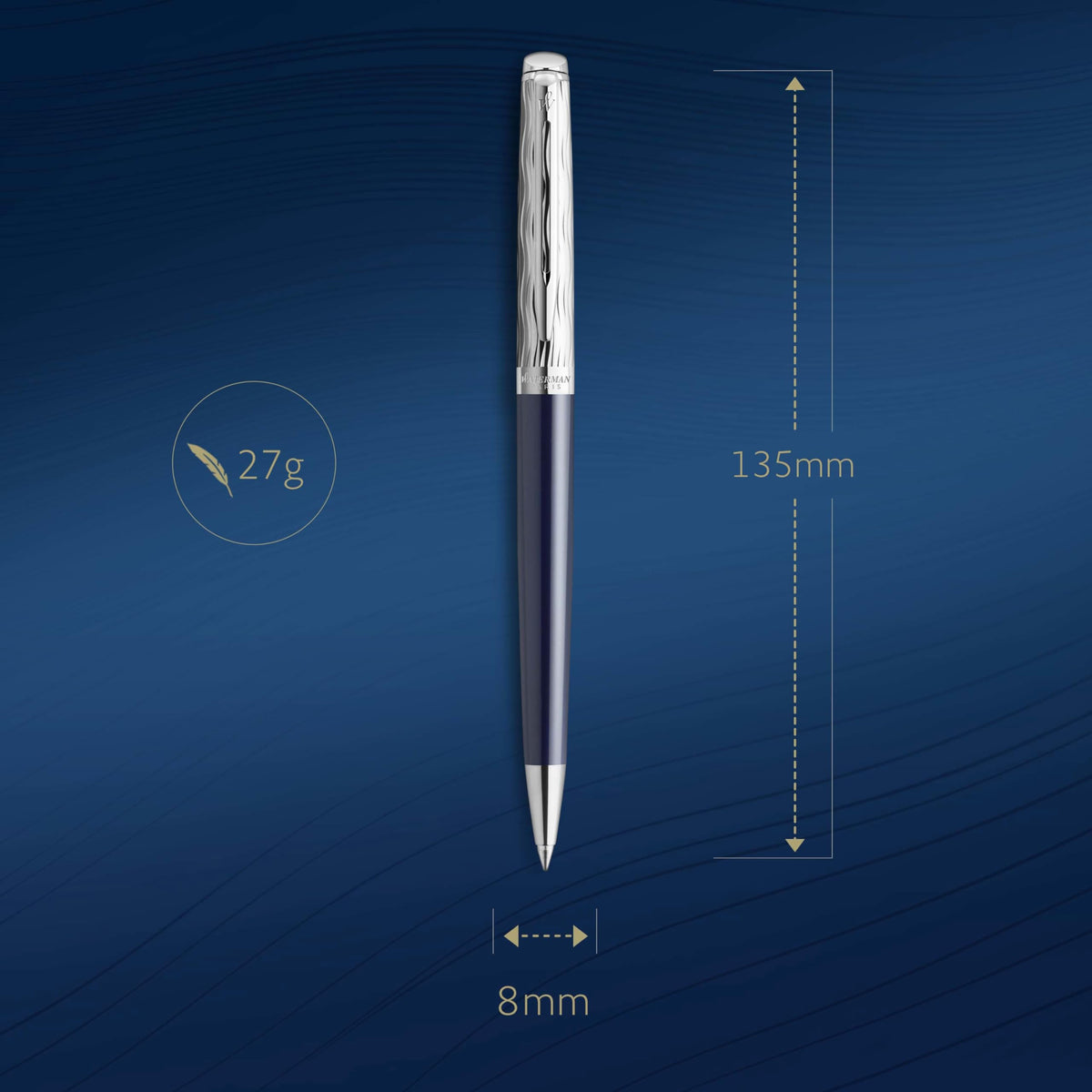 Waterman Hémisphère Deluxe Ballpoint Pen – Blue Wave CT