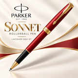 Parker Sonnet Rollerball Pen – Lacquer Red GT