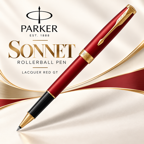 Parker Sonnet Rollerball Pen – Lacquer Red GT