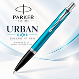 Parker Urban Core Ballpoint Pen – Vibrant Blue with Chrome Trim