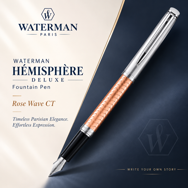 Waterman Hémisphère Deluxe Fountain Pen – Rose Wave CT