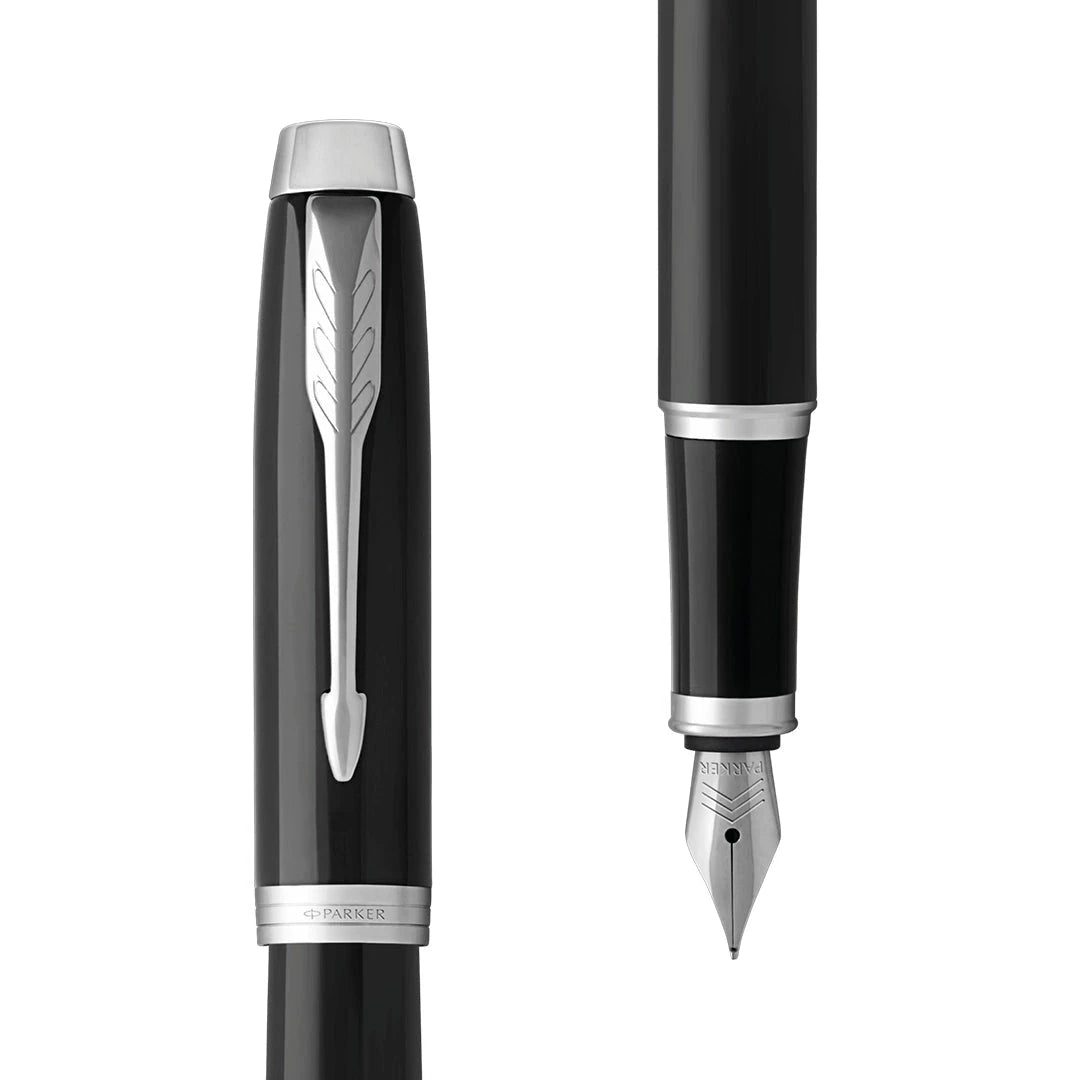 Parker IM Matt Black Chrome Tip Fountain Pen
