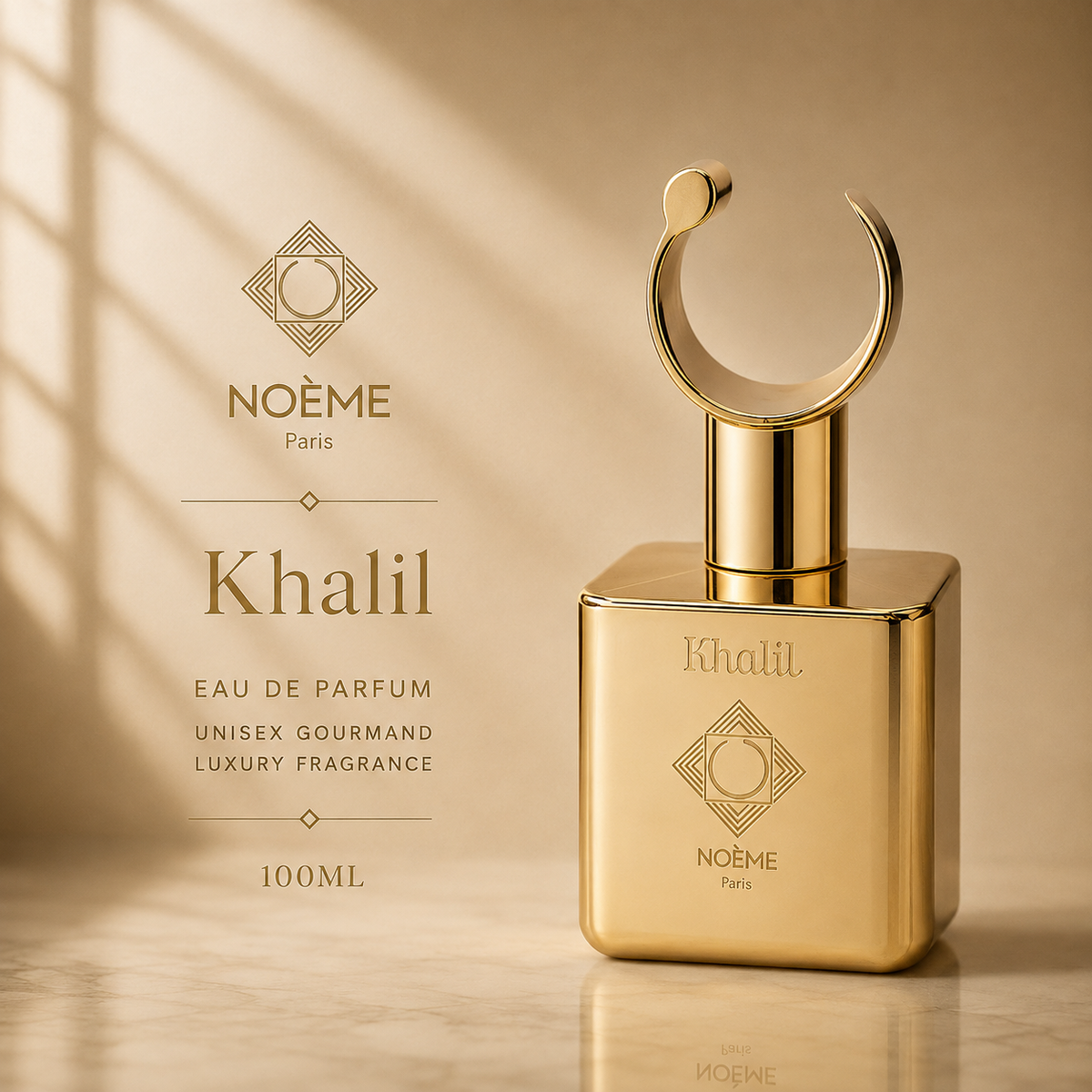 Noème Paris Khalil – Eau de Parfum 100ml | Unisex Gourmand Luxury Fragrance