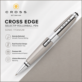 Cross Edge Selectip Rollerball Pen – Sonic Titanium