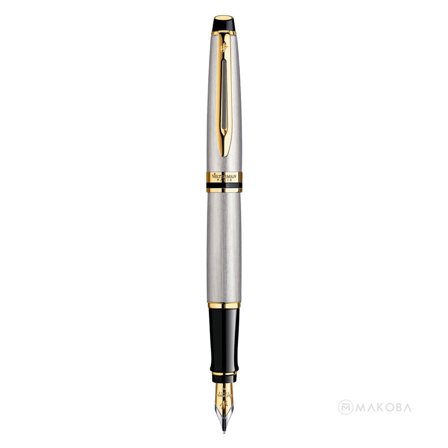 Waterman Expert Stainless Steel GT Fountain Pen – Premium Writing Instrument
