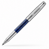 Parker Sonnet Blue Silver CT 18K Atlas Rollerball Pen