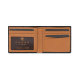 Cross Soft Grain Leather Bifold Wallet - Black/Mocha, 8CC